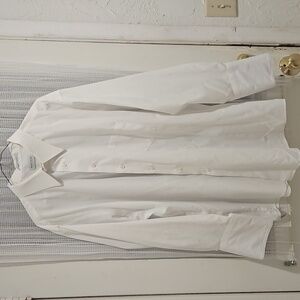 Van Heusen men’s White French Cuff Poplin Dress shirt 18.5 Neck 32/33 Sleeve USA